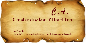 Czechmeiszter Albertina névjegykártya